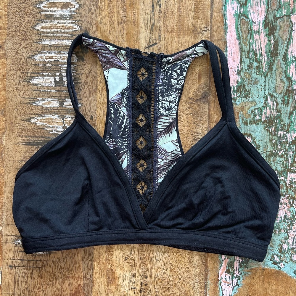 Maaji Swim Reversible Racer-Back Bikini Top Size Small